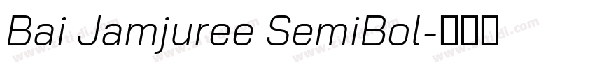 Bai Jamjuree SemiBol字体转换